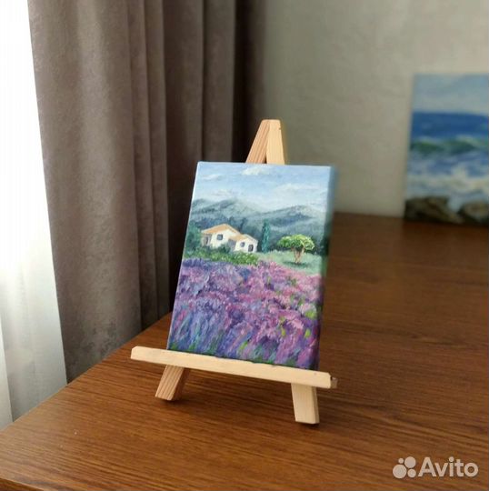 Картина маслом на холсте Лаванда Пейзаж