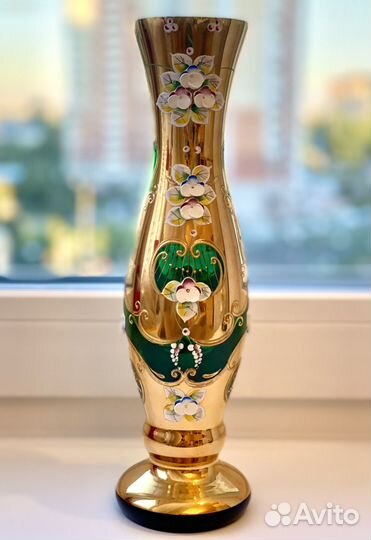 Салфетница и Ваза Богемия. Свечи-яблоки воск