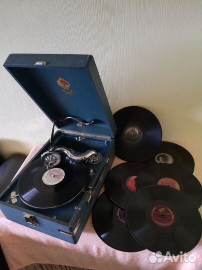 Патефон Коломенский довоенный 30х годов рабочий