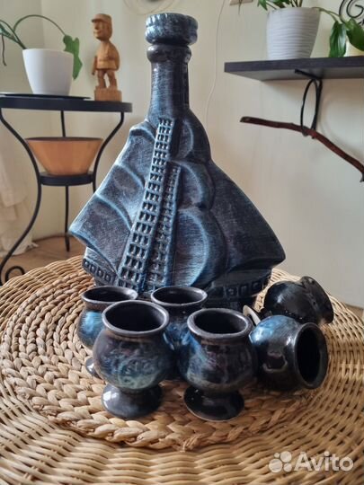 Штофы и графины СССР керамика