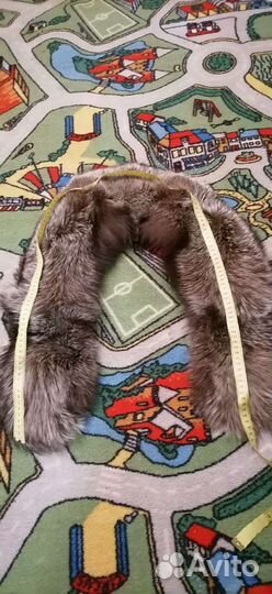 Меховой воротник чернобурка