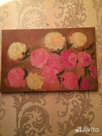 Картина пионы