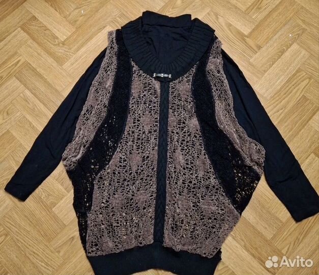 Ажурная Туника-жилет женская,Турция darkwin