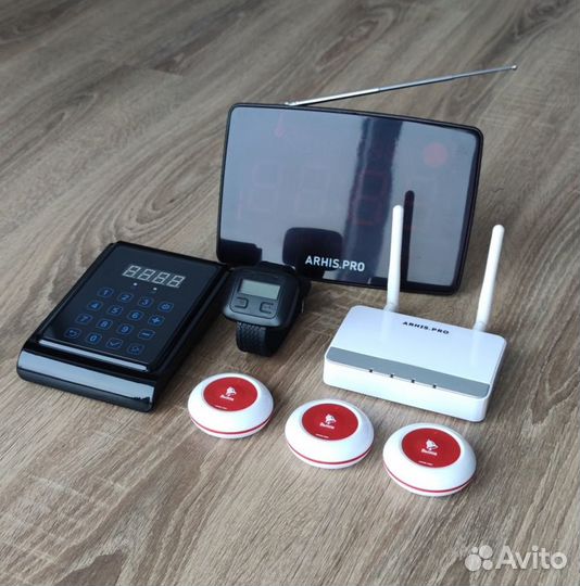 Кнопка вызова администратора, персонала с часами