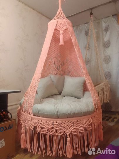 Подвесное кресло шатёр с комплектом подушек