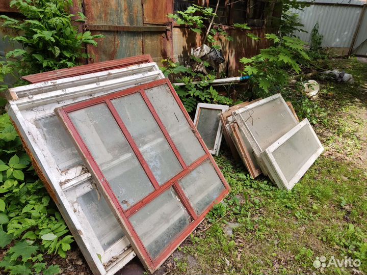 Деревянные оконные рамы бу