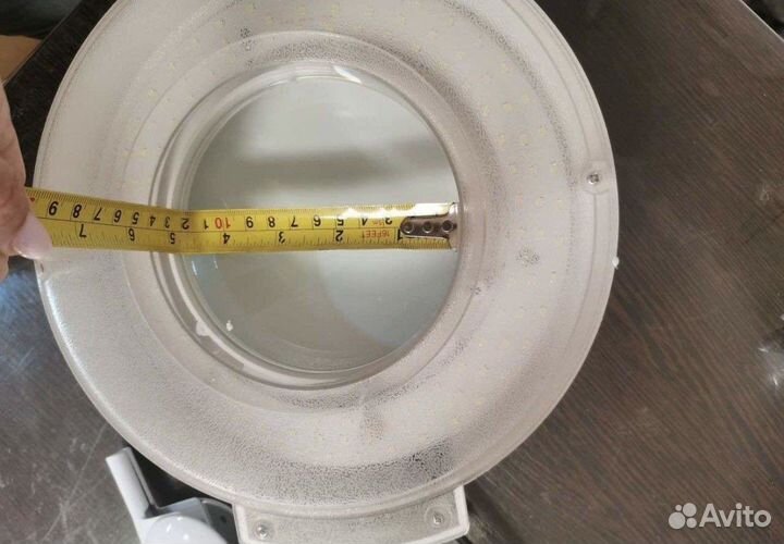 Лампа лупа напольная, на колесах, новая