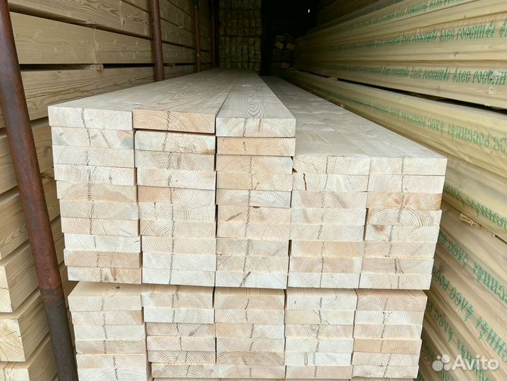 Брус обрезной 100х200х6000мм