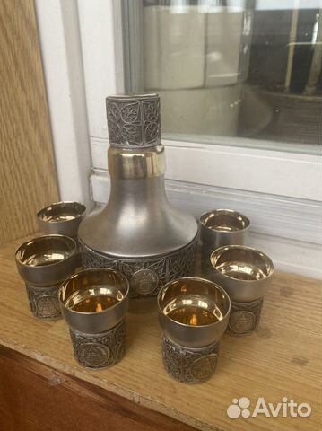 Коньячный набор мельхиор Юммет