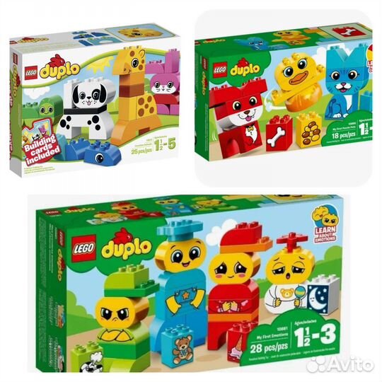 Лего дупло Lego duplo наборы 4 шт