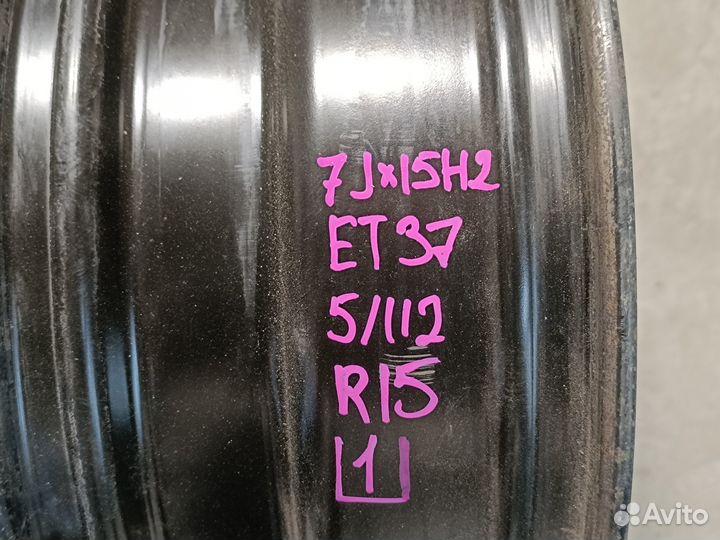 Штампованый диск R15 для VAG 5\112 ET37 (1)