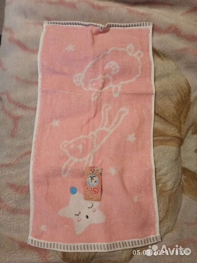 Полотенце махровое детское для лица и рук