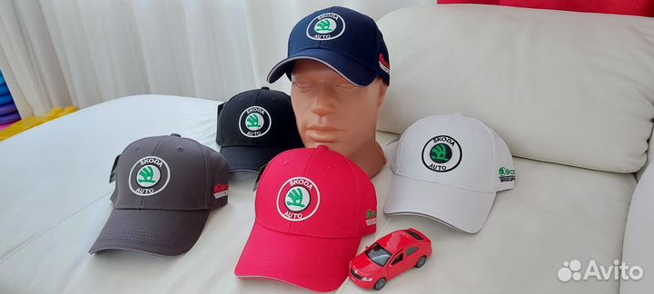 Бейсболка с логотипом автомобиля Skoda хлопок