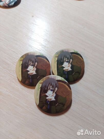 Темный дворецкий Black Butler значки