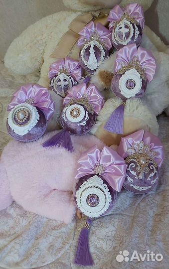 Ёлочные шары ручной работы