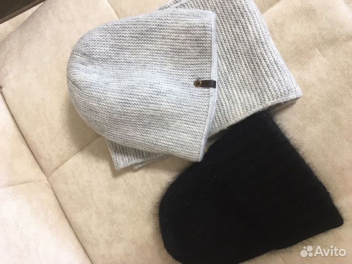 Комплект шапка и снуд женский