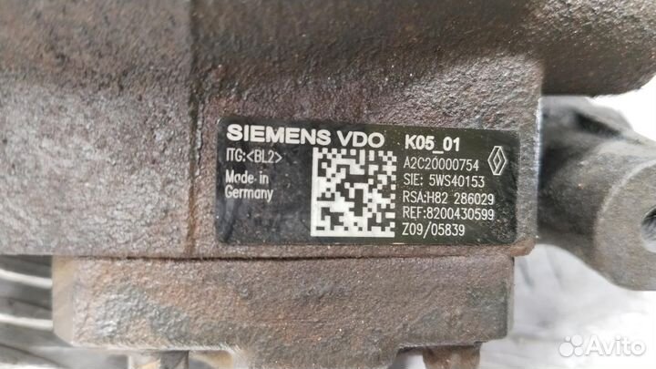 Тнвд, Renault Scenic 2007