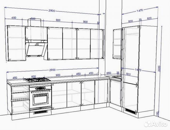 Качественный кухонный гарнитур