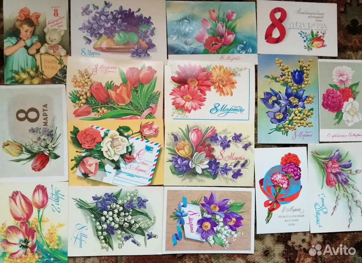 Открытки к 8-е марта