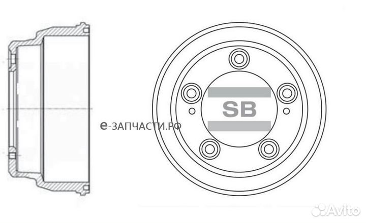 Sangsin brake SD1035 Диск тормозной