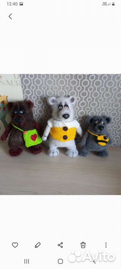 Вязаные мишки