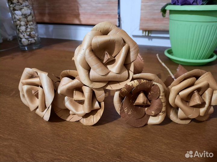 Розы из бересты