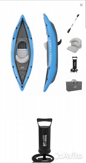 Надувная байдарка / лодка / каяк Cove Champion х1