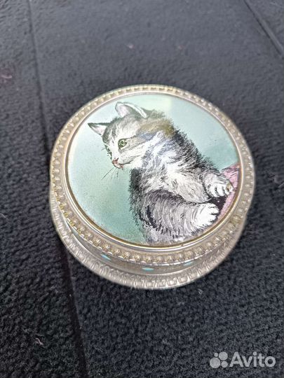 Пудреница «Котенок» «ленэмальер», 50-е гг