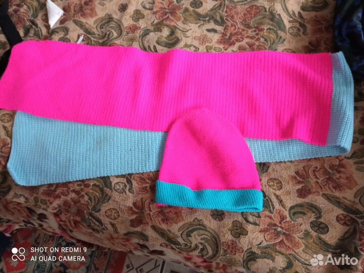 Комплект шапка и шарф для девочки