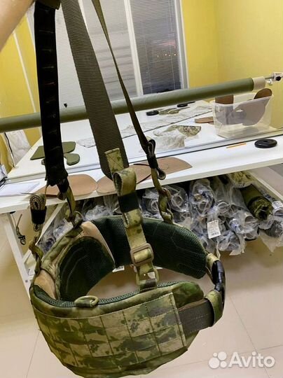 Боевой пояс с баллистической защитой и лямками Бр1