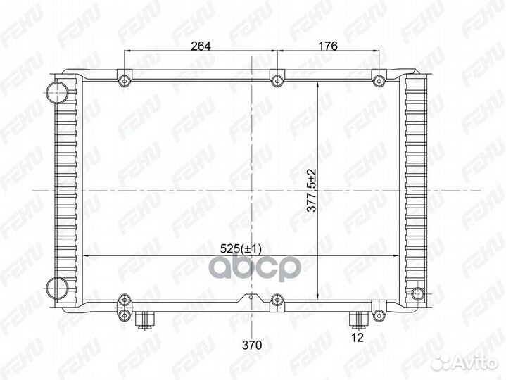 Радиатор охлаждения газ 33027 ГАЗель-Бизнес FRC