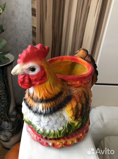 Петушок -кашпо