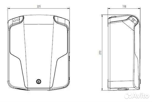 Настенная зарядная станция ABL 1W1108, до 11 кВт