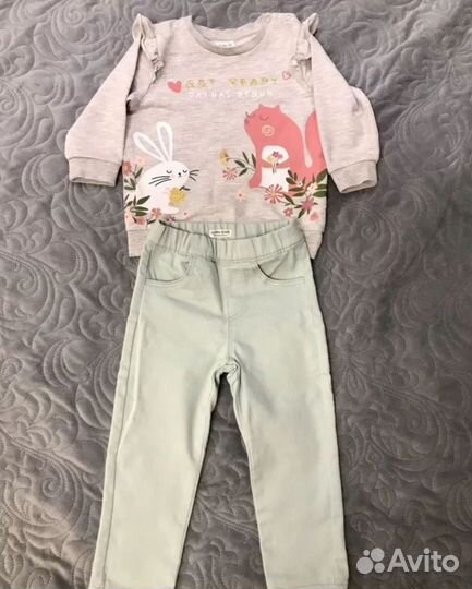 Большой пакет вещей для девочки 92 размер