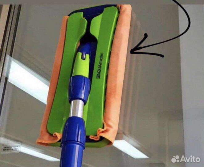 Швабра гринвей и подарок салфетка для стекла