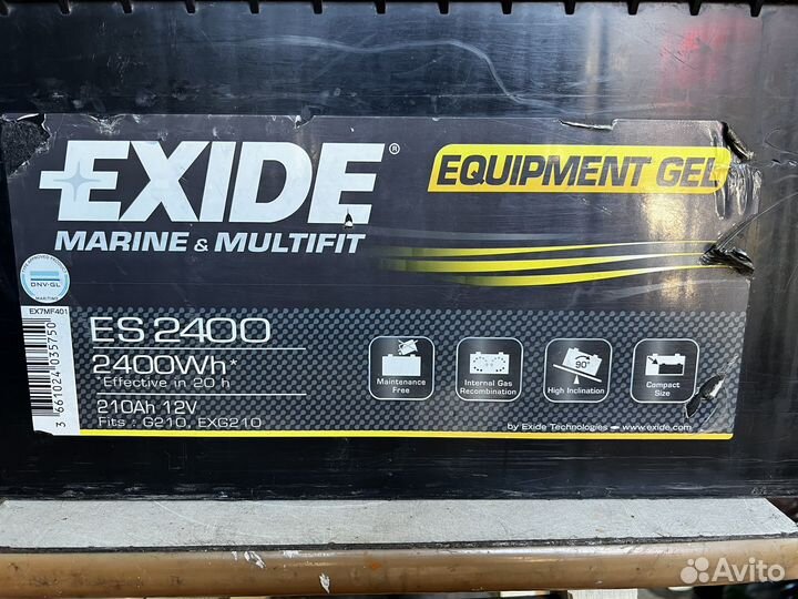 Аккумулятор 210 Ah 12v гелевый (GEL)