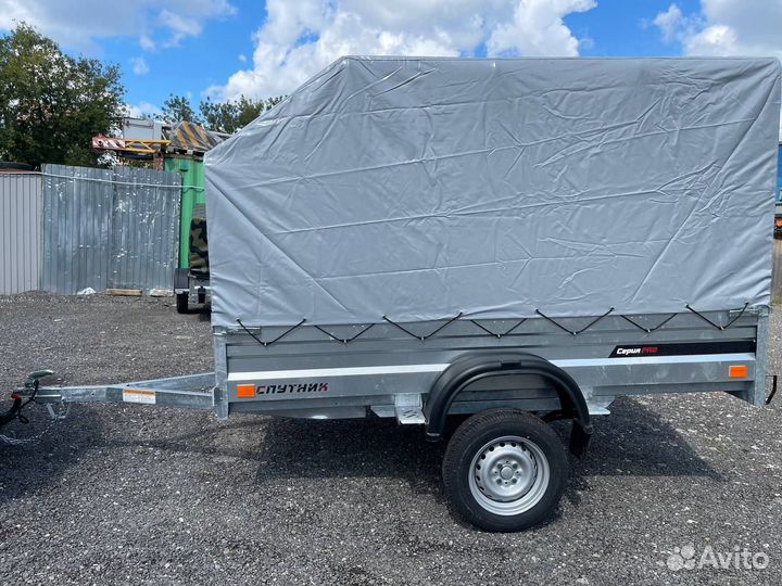 Прицеп «Спутник» 2540х1300х370 с высоким тентом