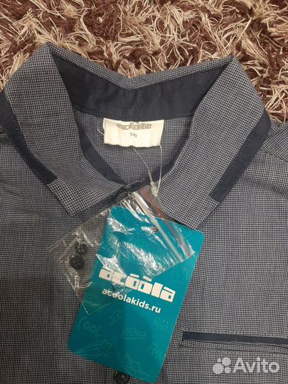 Рубашка для мальчика 140 рост, новая