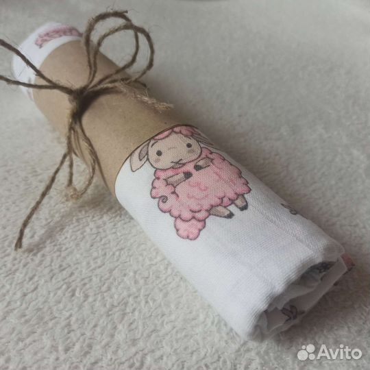 Муслиновые пеленки новые