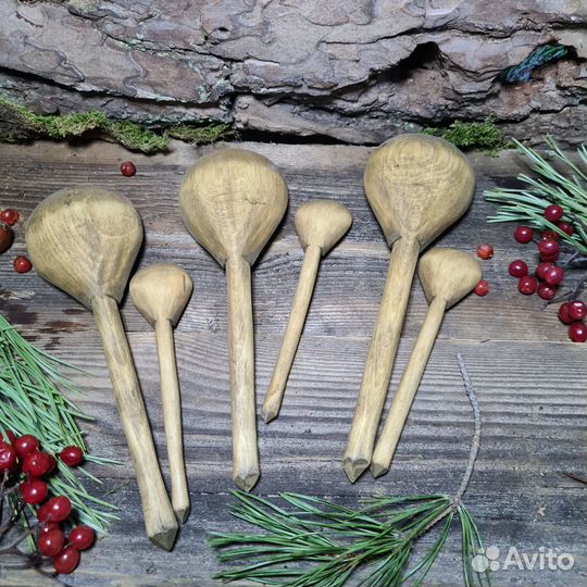 Ложки деревянные 6 шт. Набор Таежный