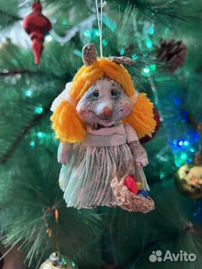 Авторская елочная игрушка Ангел
