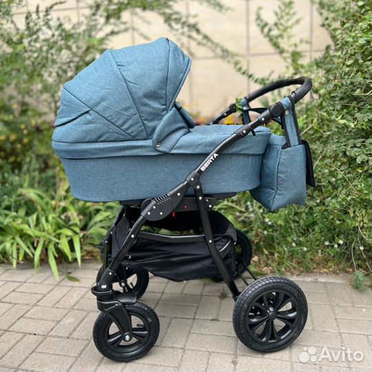 Коляска Alis Berta 3в1 изумрудная