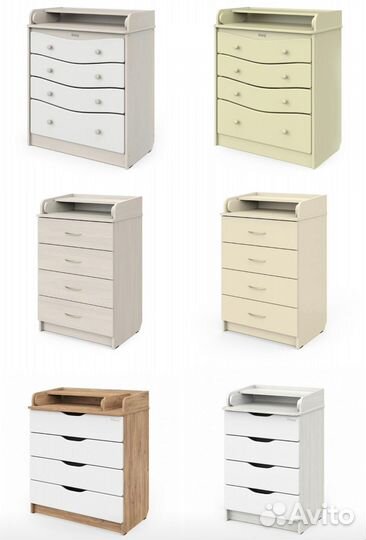 Новые Пеленальные комоды с матрасами