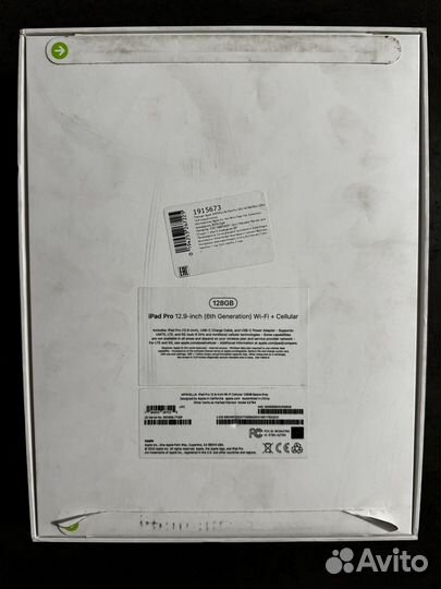 Apple iPad Pro 12.9 m2 128 гб, Wi-Fi + Cellular