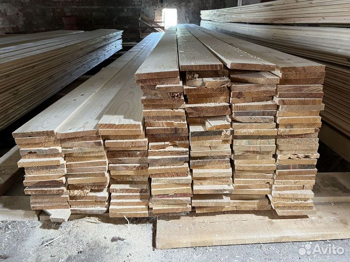 Доска сухая строганная 20 145 6000
