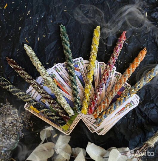 Свечи скрутки с травами