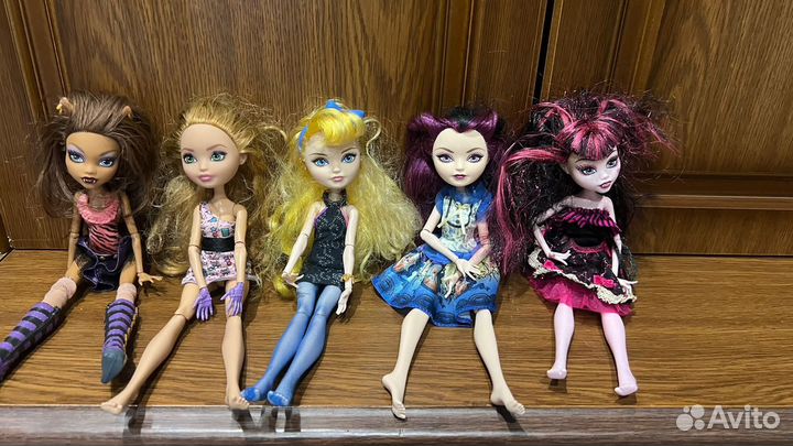 Куклы Monster high, Ever After High, Barbie