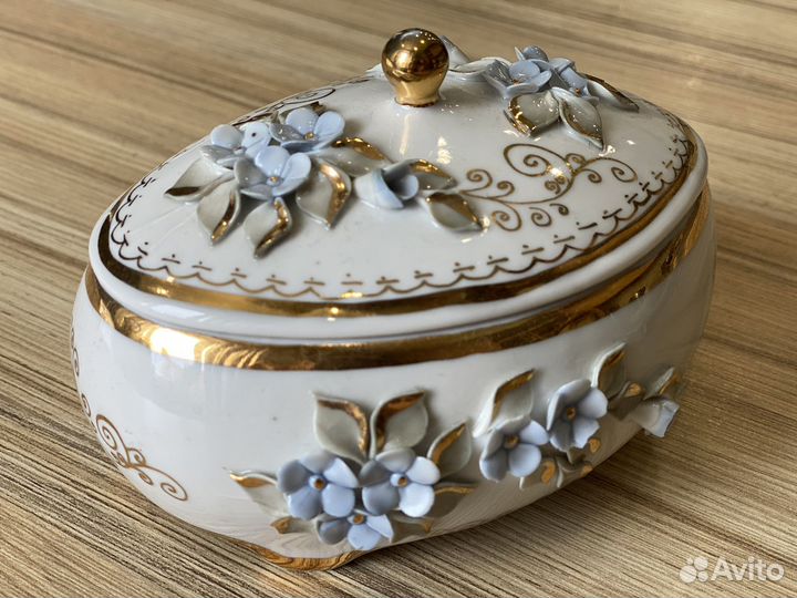 Шкатулка СССР фарфор