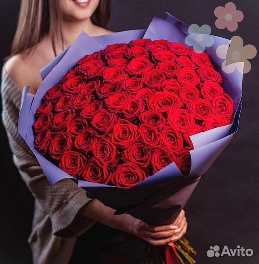 101 Роза цветы доставка 25 51 101 Розы