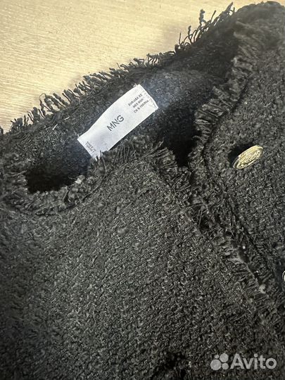 Твидовый пиджак mango